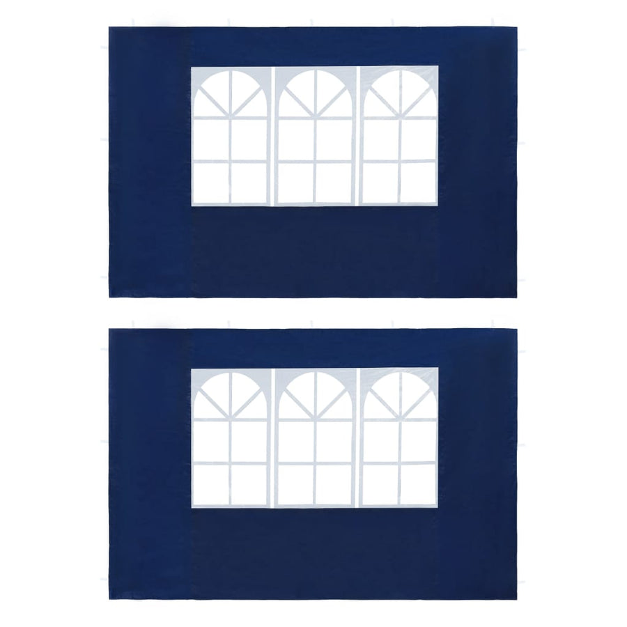 Tentwanden Met Raam Pe 2 St Blauw