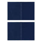 Tentwanden 2 stuks 300x195 cm blauw PE