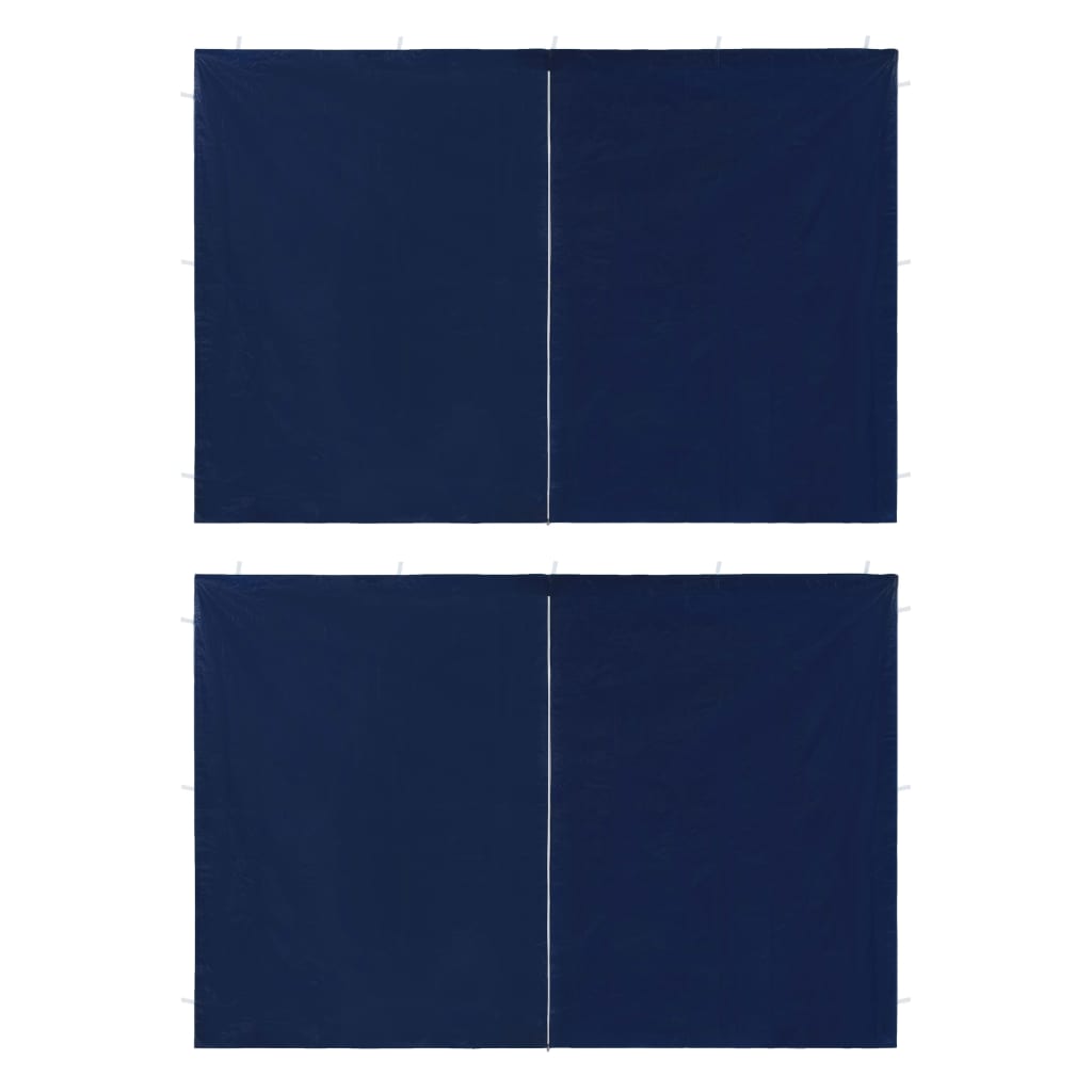 Tentwanden Met Ritssluiting Pe 2 St Blauw