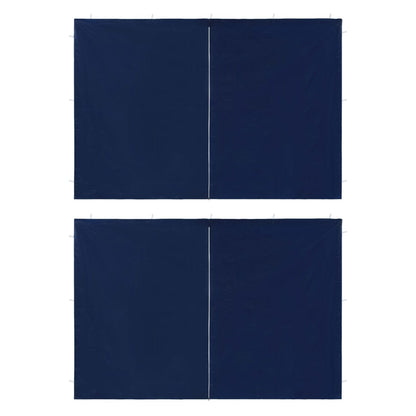 Tentwanden Met Ritssluiting Pe 2 St Blauw