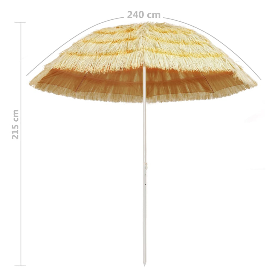 Strandparasol Hawaï Stijl Naturel 240 cm