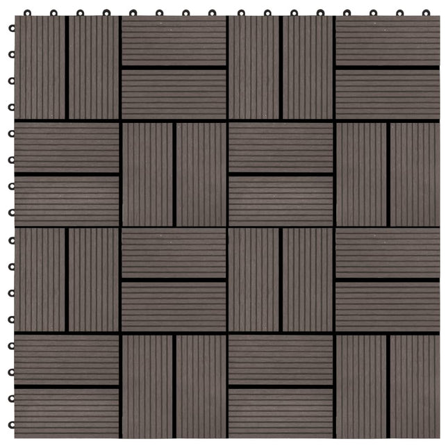 Terrastegels 30X30 Cm 1 M² Hkc St 11 Donkerbruin Patroon 3