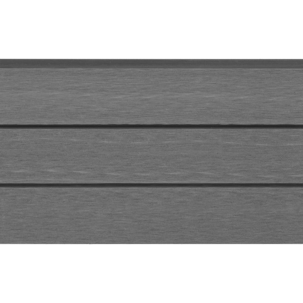 Vervangende schuttingplanken 9 st 170 cm HKC grijs Grijs