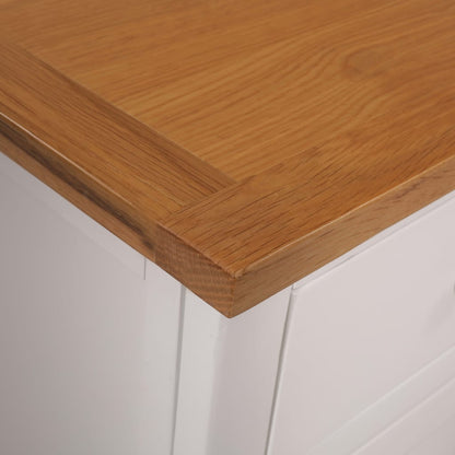 Dressoir 110X33,5X70 Cm Massief Eikenhout 110 cm