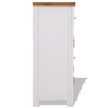 Dressoir 90X33,5X83 Cm Massief Eikenhout 90 cm