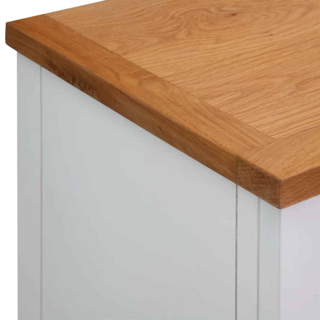 Dressoir 90X33,5X83 Cm Massief Eikenhout 90 cm
