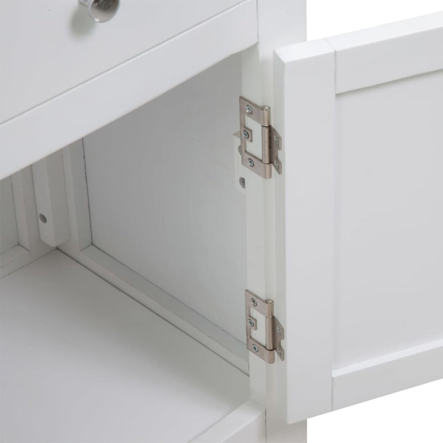Dressoir 90X33,5X83 Cm Massief Eikenhout 90 cm