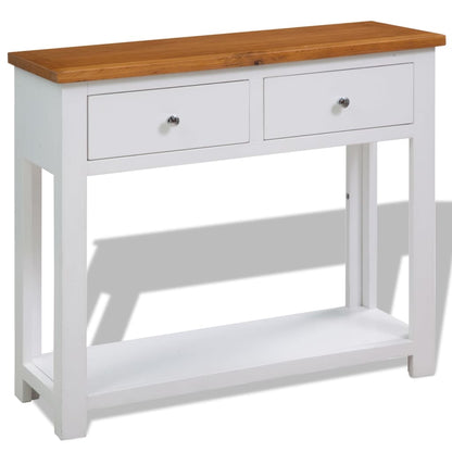 Wandtafel Massief Eikenhout 83 x 30 x 73 cm