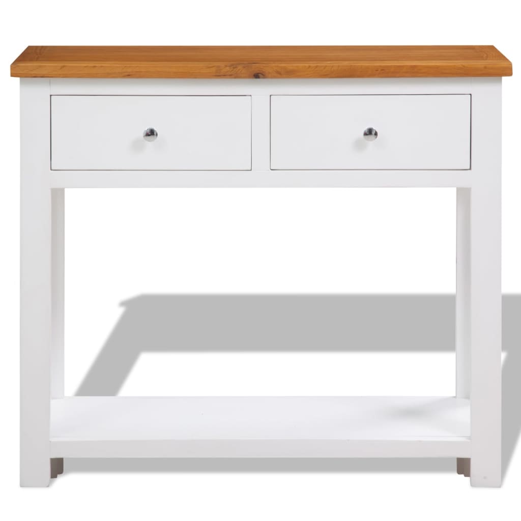 Wandtafel Massief Eikenhout 83 x 30 x 73 cm