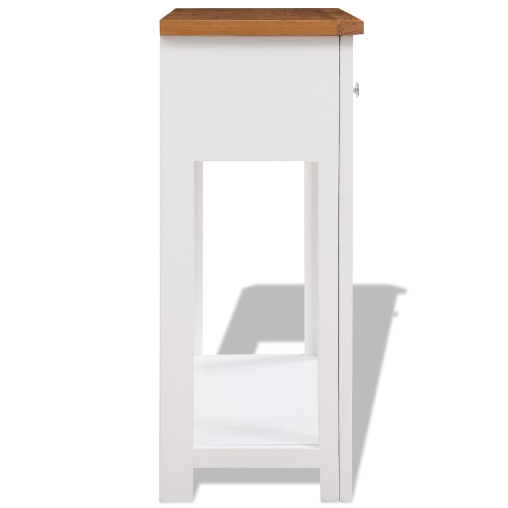 Wandtafel Massief Eikenhout 83 x 30 x 73 cm