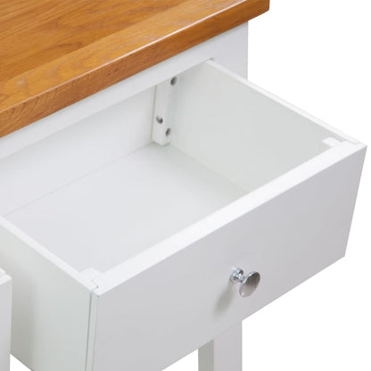 Wandtafel Massief Eikenhout 83 x 30 x 73 cm