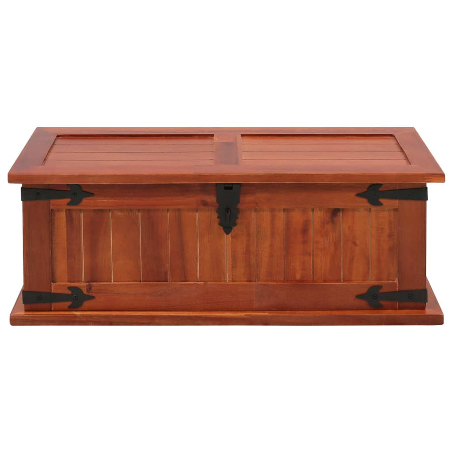 Opbergkist 60x25x22 cm massief acaciahout 60 x 25 x 22 cm