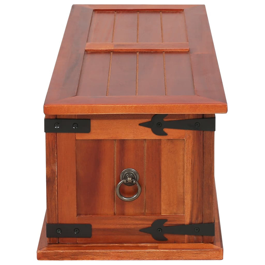 Opbergkist 60x25x22 cm massief acaciahout 60 x 25 x 22 cm
