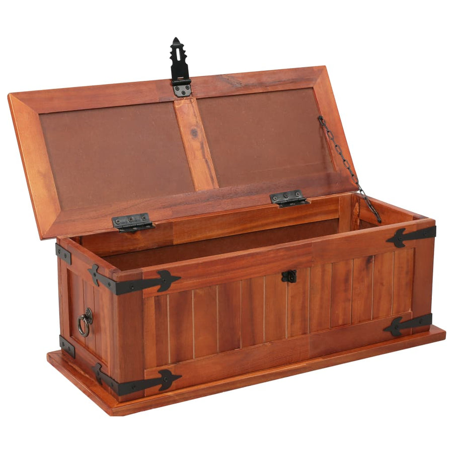Opbergkist 60x25x22 cm massief acaciahout 60 x 25 x 22 cm