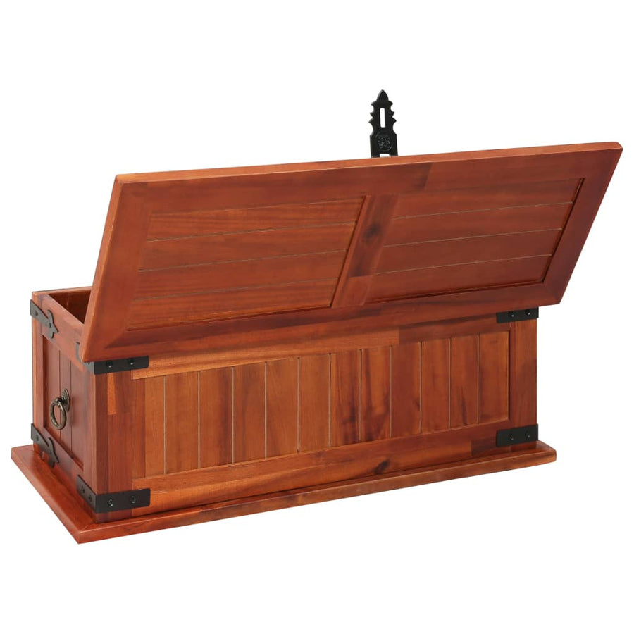Opbergkist 60x25x22 cm massief acaciahout 60 x 25 x 22 cm