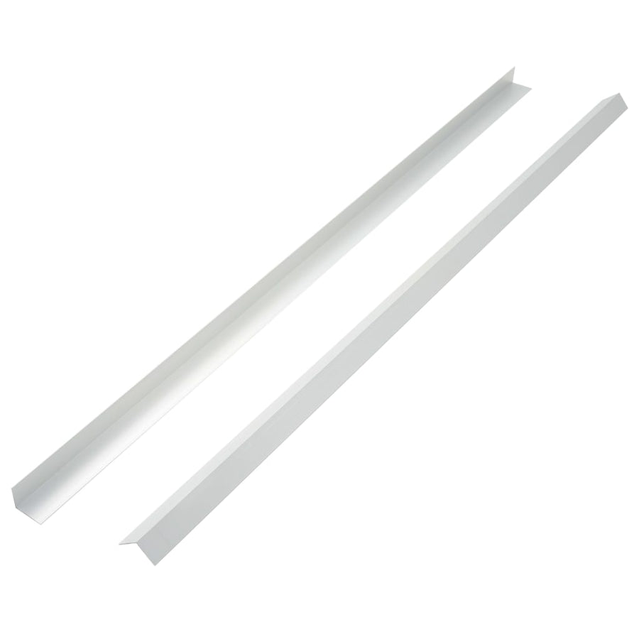 5 St Terras Hoekplinten 70 Cm Aluminium Kleurig Zilver