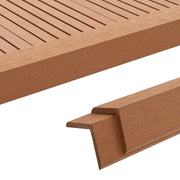 Terras hoekplint HKC 170 cm lichtbruin 5 stuks