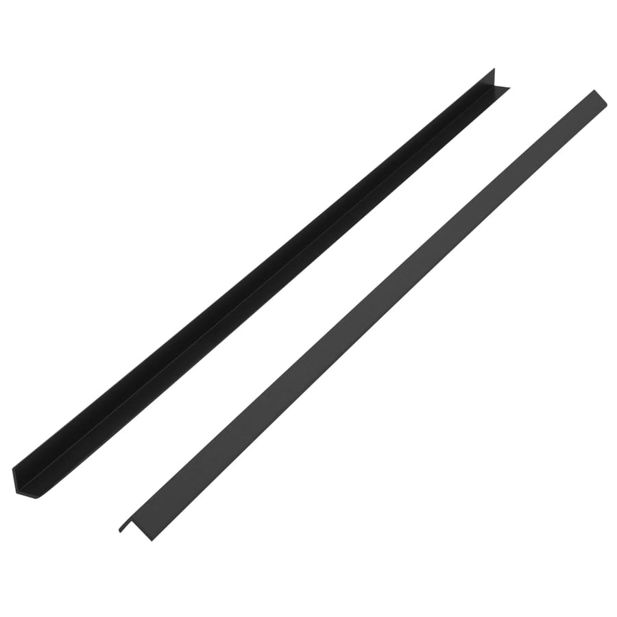 Terras hoekplinten 5 st 170 cm HKC zwart