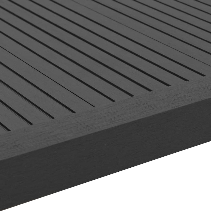 Terras hoekplinten 5 st 170 cm HKC zwart