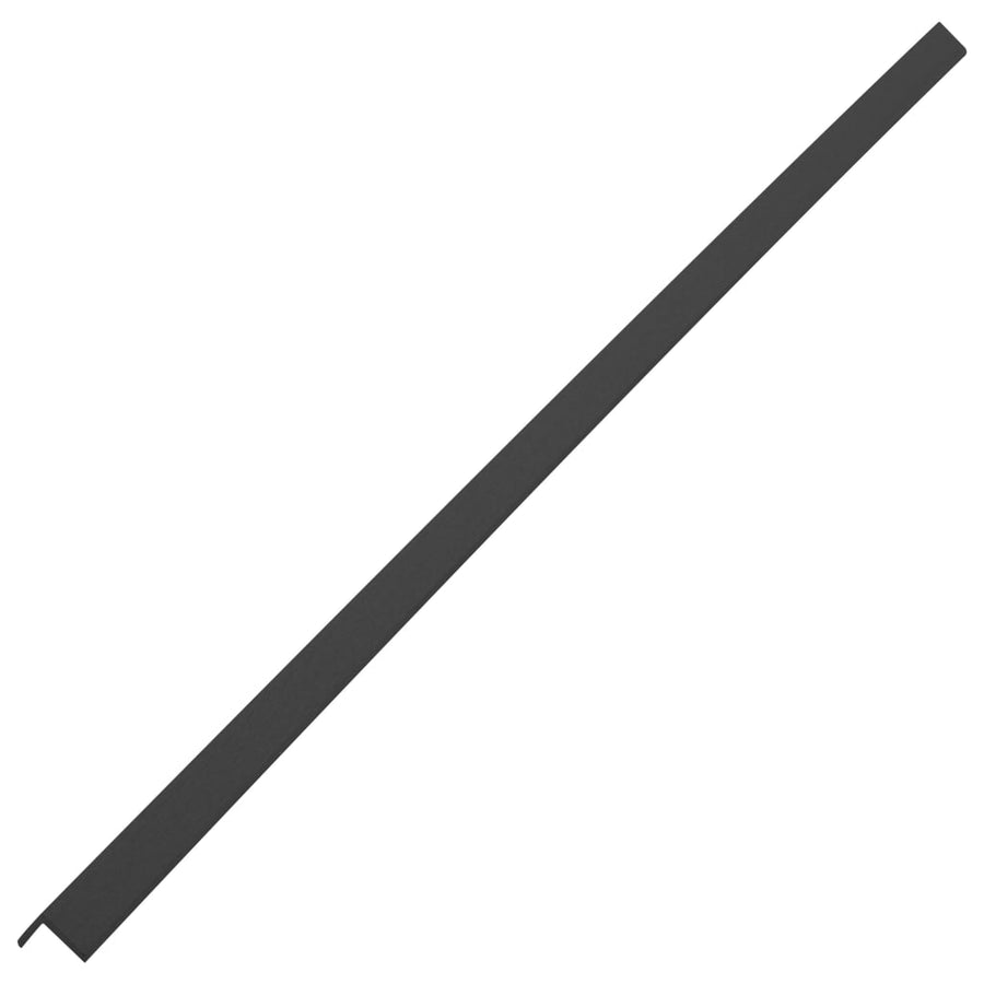 Terras hoekplinten 5 st 170 cm HKC zwart