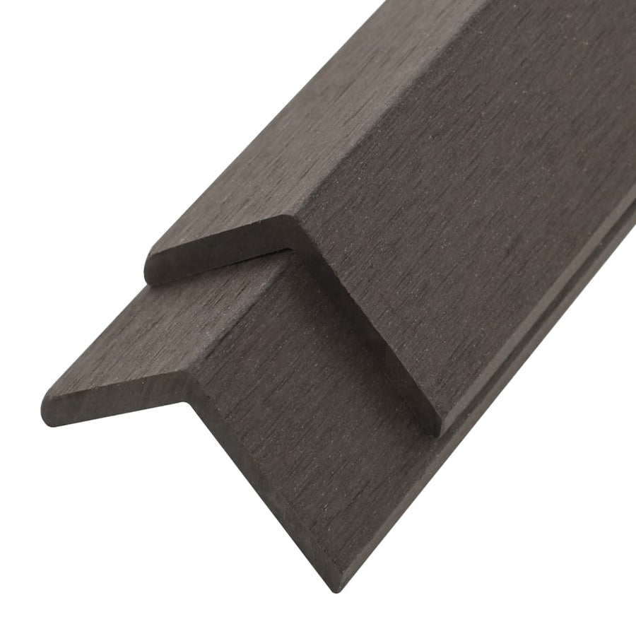 Terras Hoekplinten 5 St 170 Cm Hkc Donkerbruin