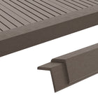 Decking Corner Skirting Boards 5 Pcs 170 cm HKC Dark Brown
