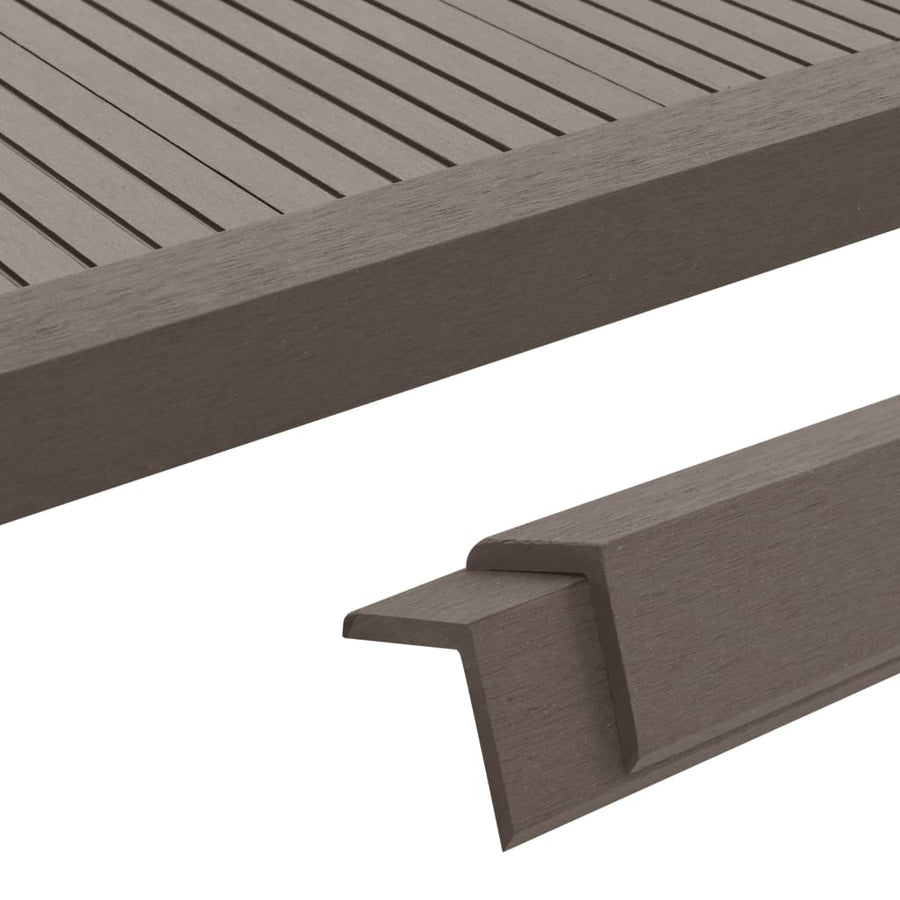 Terras Hoekplinten 5 St 170 Cm Hkc Donkerbruin