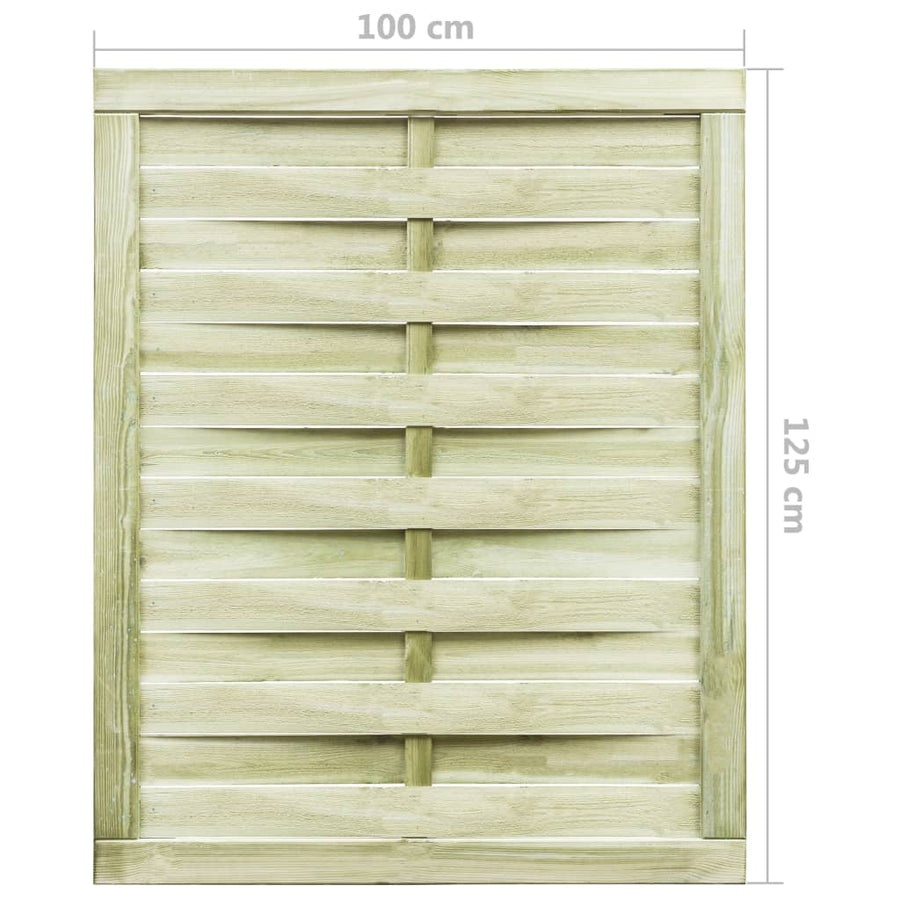 Poort 100X125 Cm Groen Geïmpregneerd Grenenhout