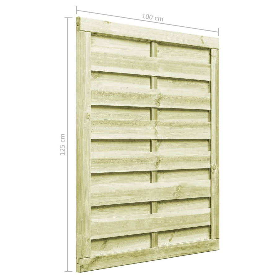 Poort 100x125 cm geïmpregneerd grenenhout groen 100 x 125 cm