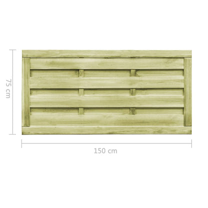 Poorten 2 st 150x75 cm geïmpregneerd grenenhout groen 150 x 75 cm