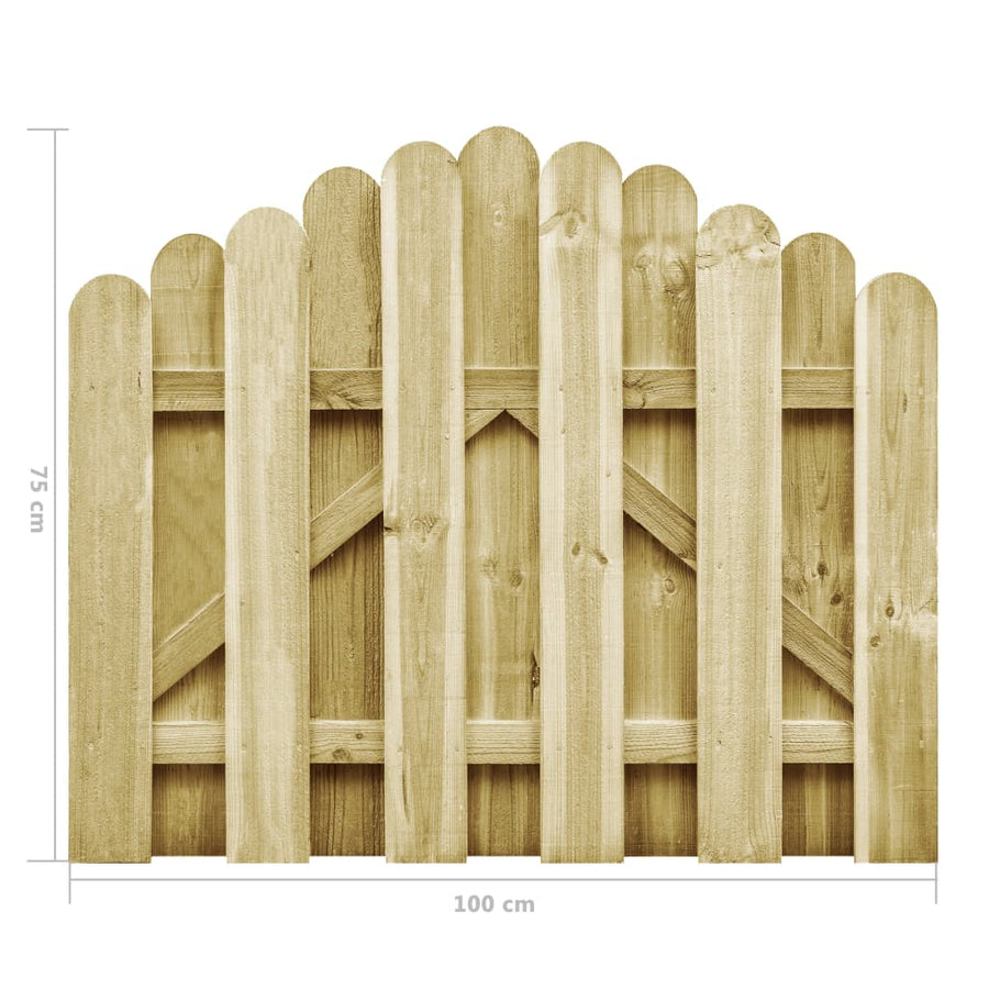 Poort Groen Geïmpregneerd Grenenhout 100 x 75 cm