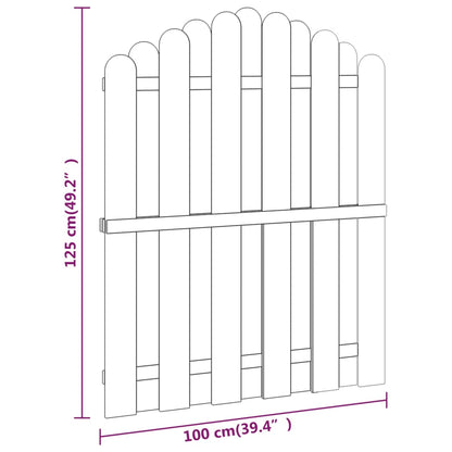 Poort 100x125 cm geïmpregneerd grenenhout 100 x 125 cm
