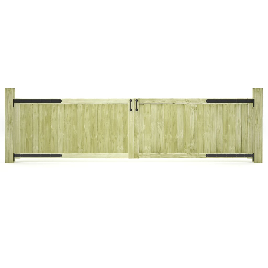 Poorten 2 St Geïmpregneerd Grenenhout 300 x 75 cm