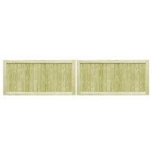 Poorten 2 St Geïmpregneerd Grenenhout 300 x 75 cm