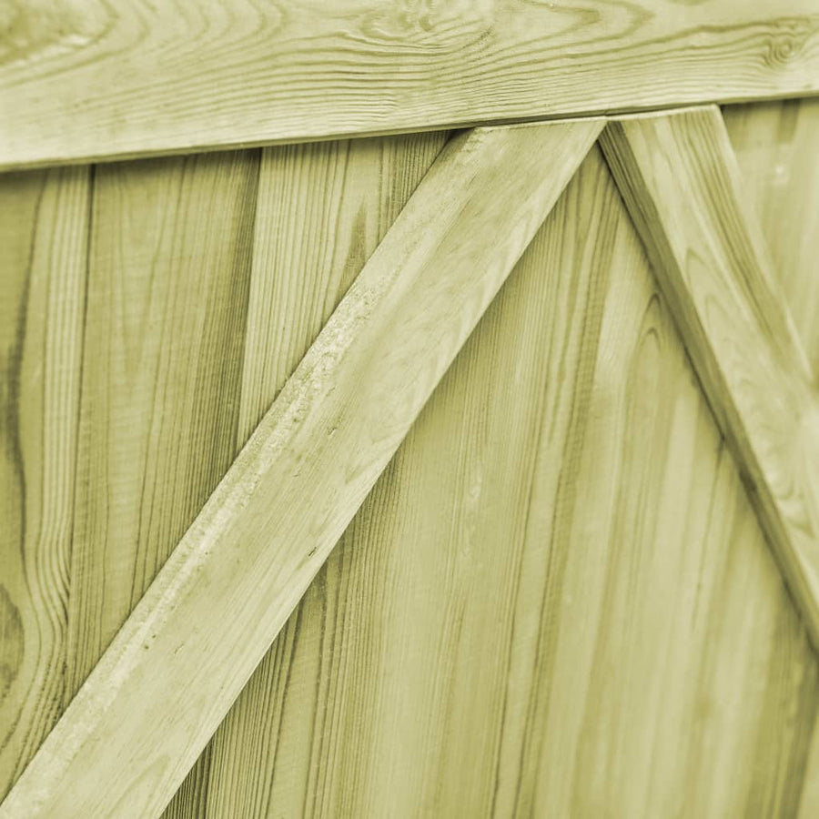Poorten 2 st 300x100 cm geïmpregneerd grenenhout 300 x 100 cm