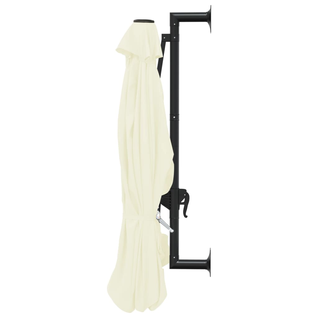 Wandparasol Met Metalen Paal 300 Cm Kleurig Zand