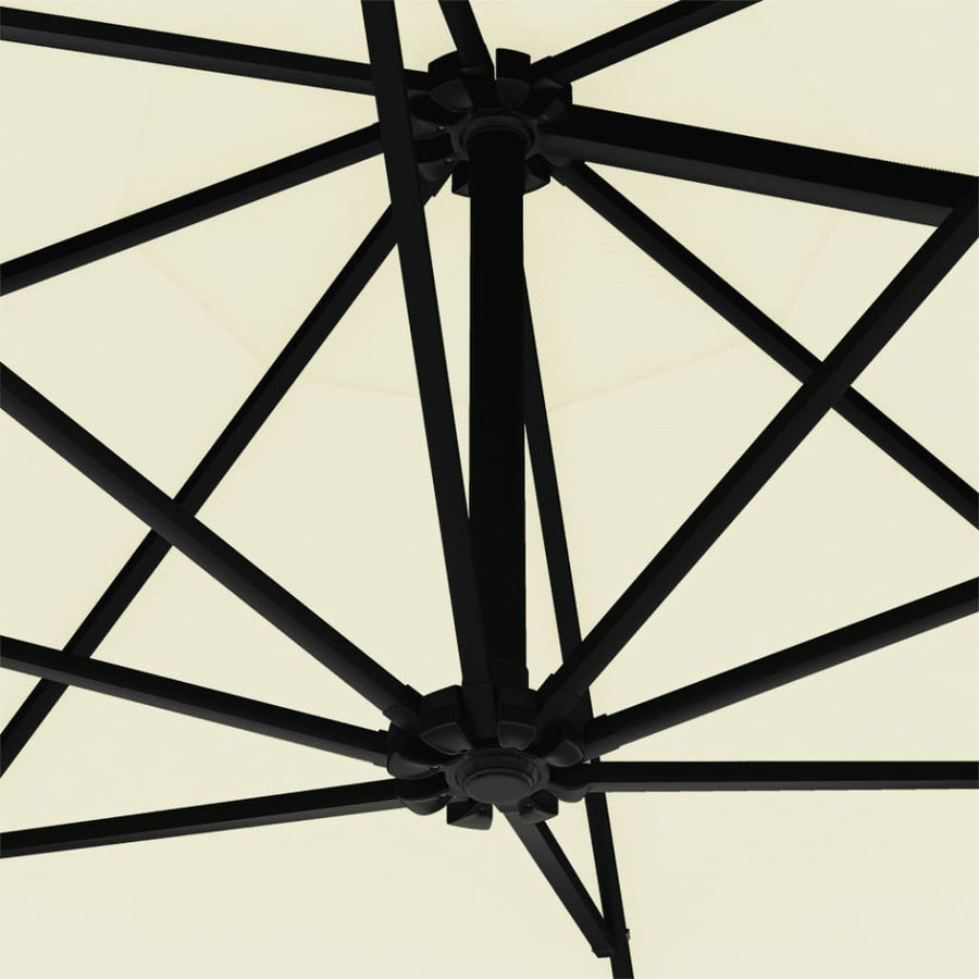 Wandparasol Met Metalen Paal 300 Cm Kleurig Zand