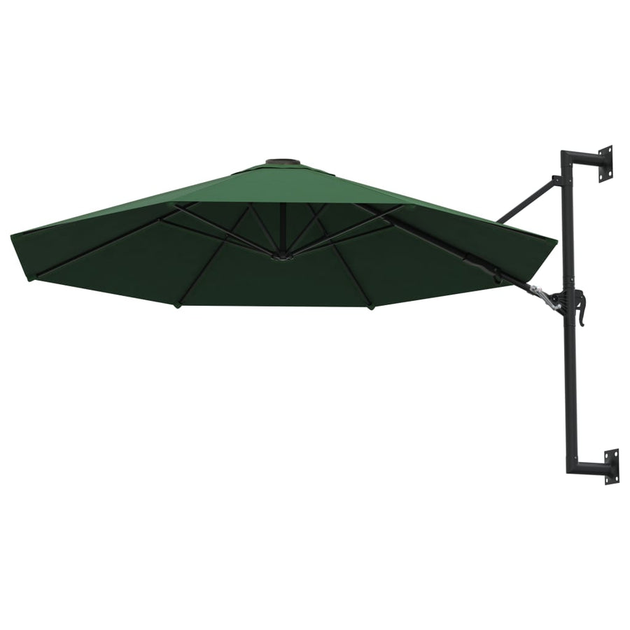Wandparasol Met Metalen Paal 300 Cm Groen