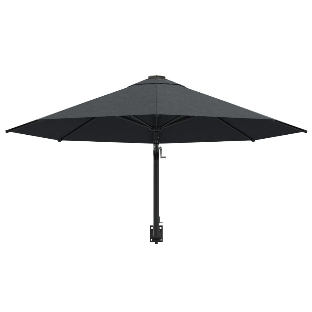 Wandparasol Met Metalen Paal 300 Cm Antraciet