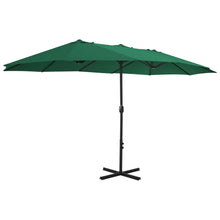 Parasol Met Aluminium Paal 460X270 Cm Groen Lichtgroen