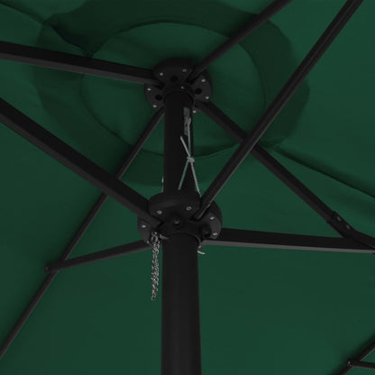 Parasol Met Aluminium Paal 460X270 Cm Groen Lichtgroen