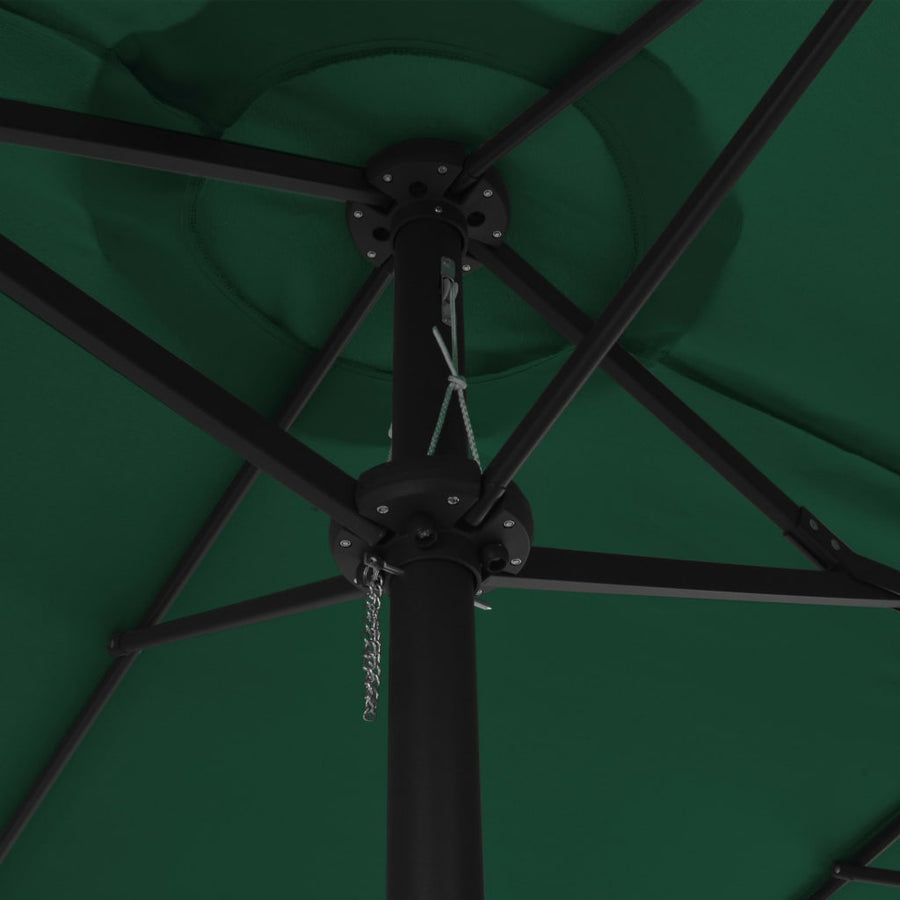 Parasol Met Aluminium Paal 460X270 Cm Groen Lichtgroen