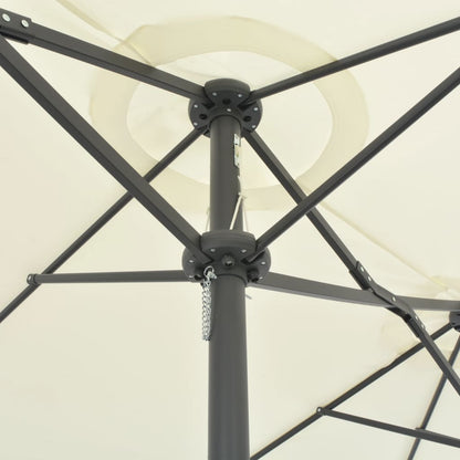 Parasol Met Aluminium Paal 460X270 Cm Kleurig Zand