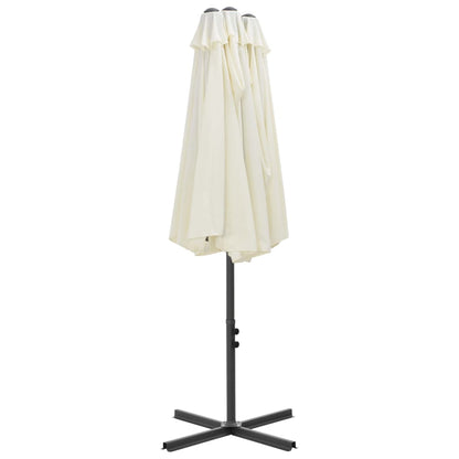 Parasol Met Aluminium Paal 460X270 Cm Kleurig Zand