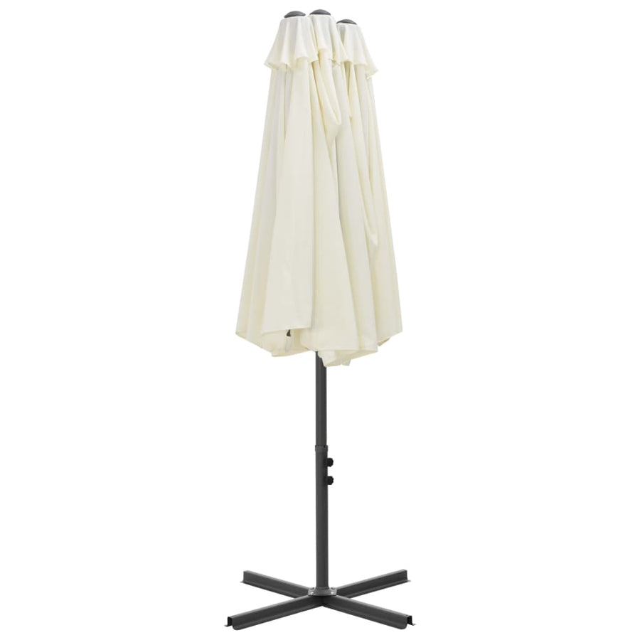 Parasol Met Aluminium Paal 460X270 Cm Kleurig Zand