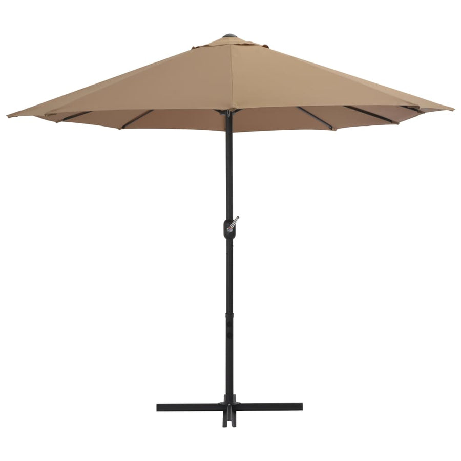 Parasol Met Aluminium Paal 460X270 Cm Taupe