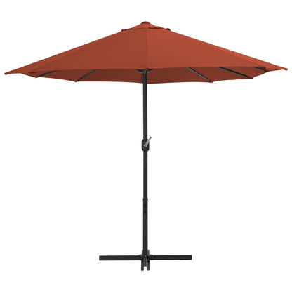 Parasol Met Aluminium Paal 460X270 Cm Terracotta