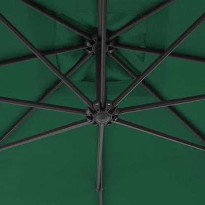 Zweefparasol Met Stalen Paal 300 Cm Groen Lichtgroen
