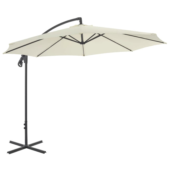 Zweefparasol Met Stalen Paal 300 Cm Kleurig Zand