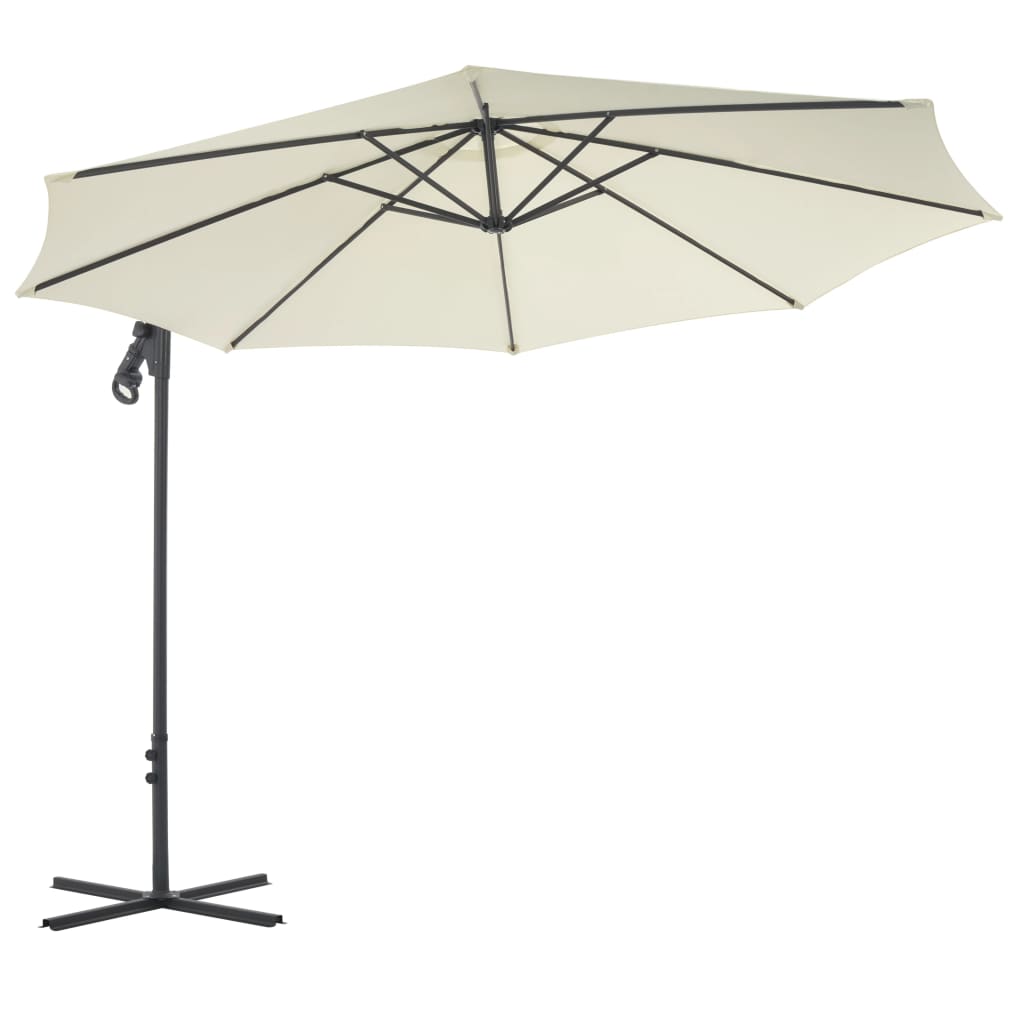 Zweefparasol Met Stalen Paal 300 Cm Kleurig Zand
